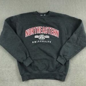 Northeastern University Stitched Champion Crewneck